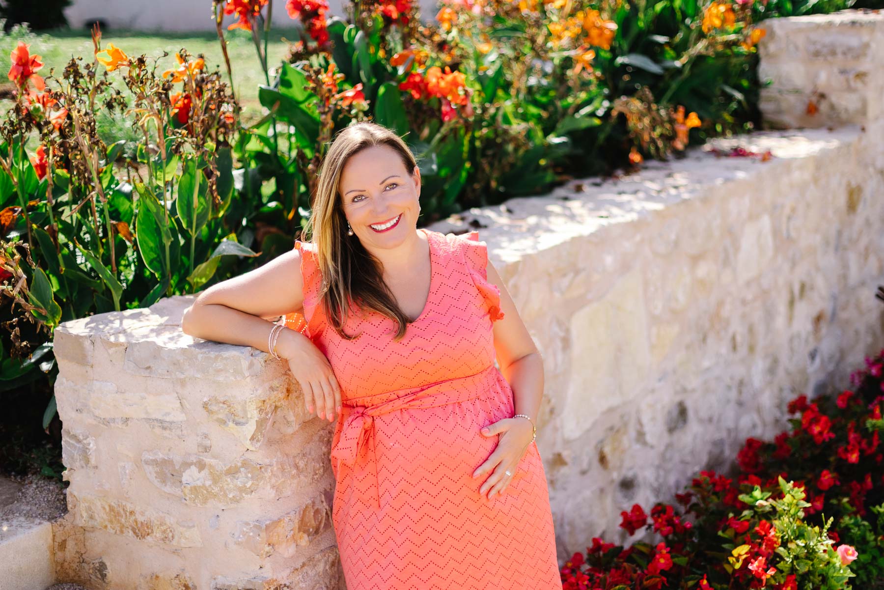 Sabrina Aumann im Garten – Mallorca